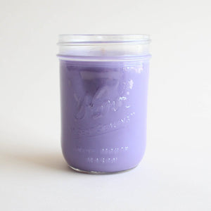 Lilac Flower Mason Jar Candle